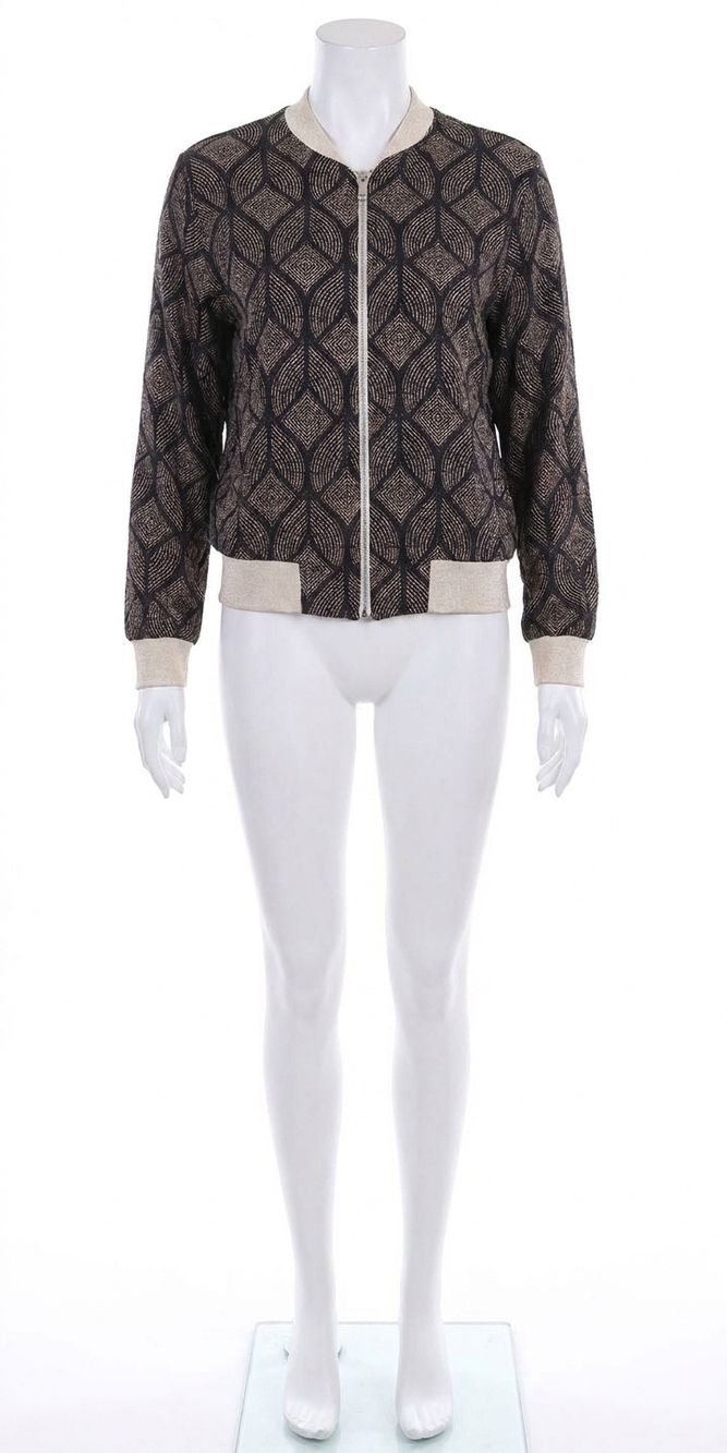 NEW GIGI MODA accona bomber jacket in black